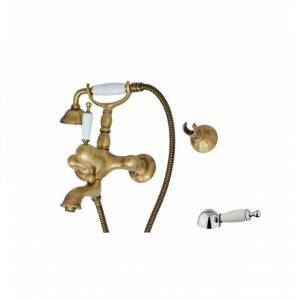 Смеситель для ванны и душа Bugnatese Oxford с рукояткой Сraquele